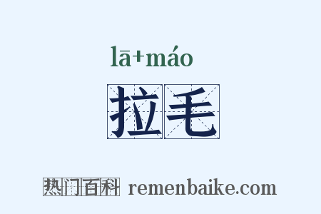 拉毛是什么意思的图片